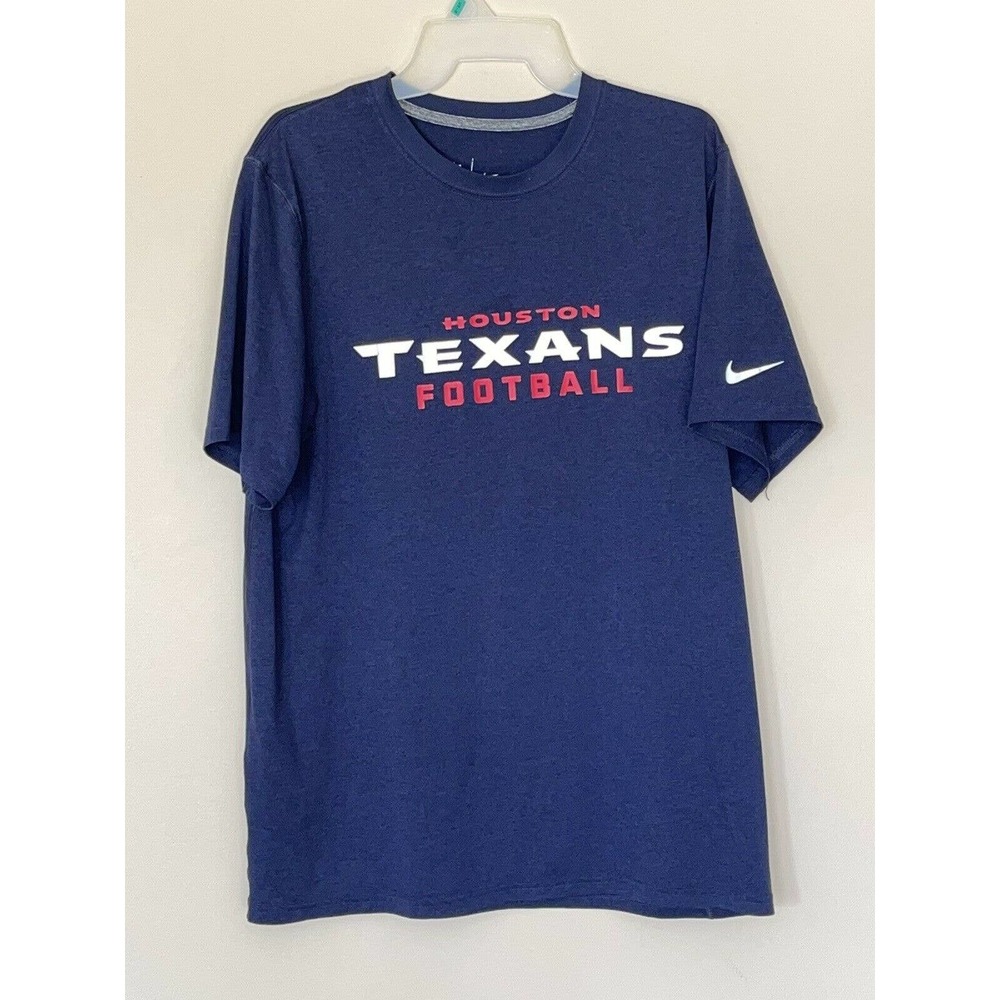 Houston Texans Nike NFL OnField Apparel Dri-Fit Short Sleeve Shirt Men's Large